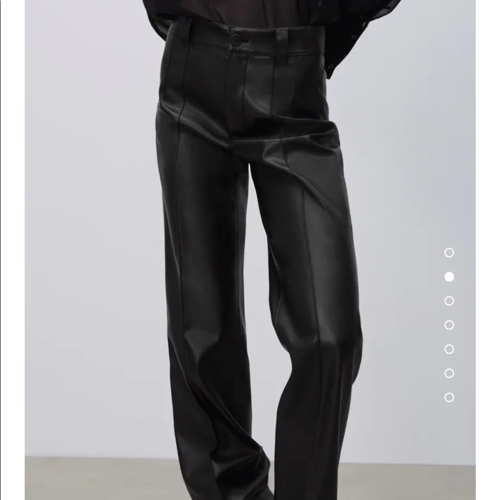 FULL LENGTH FAUX LEATHER FRANCOISE PANTS